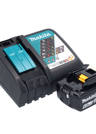 Aspirador de batería Makita DVC 750 LRG1 LXT 18 V 67 mbar 7,5 l sin escobillas + 1x batería 6,0 Ah + cargador