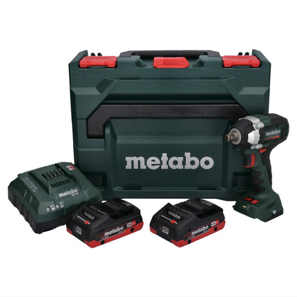 Metabo SSW 18 LT 300 BL akumulatorowy klucz udarowy 18 V 300 Nm bezszczotkowy + 2x akumulator 4,0 Ah + ładowarka + metaBOX
