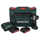 Metabo SSW 18 LT 300 BL akumulatorowy klucz udarowy 18 V 300 Nm bezszczotkowy + 2x akumulator 4,0 Ah + ładowarka + metaBOX