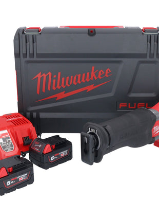 Milwaukee M18 ONEFSZ-502X Akku Recipro Säbelsäge 18 V Brushless ( 4933478294 ) + 2x Akku 5,0 Ah + Ladegerät + HD Box