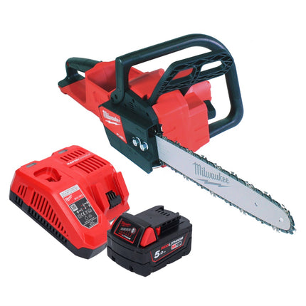 Milwaukee M18 FCHS35-501 Akumulatorowa pilarka łańcuchowa 18 V 35 cm 12,4 m/s + 1x akumulator 5,0 Ah + ładowarka
