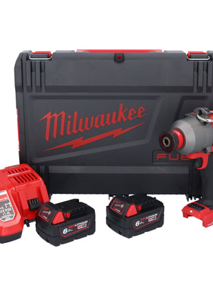 Milwaukee M18 ONEFHIWH716-602X Akku Schlagschrauber 18 V 1017 Nm 7/16" Brushless + 2x Akku 6,0 Ah + Ladegerät + HD Box