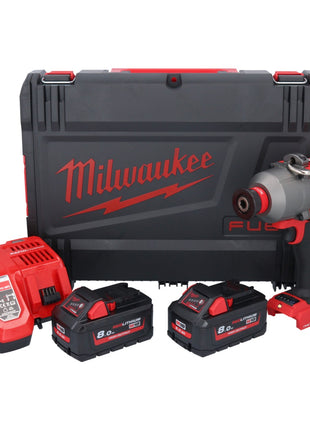 Milwaukee M18 ONEFHIWH716-802X Akku Schlagschrauber 18 V 1017 Nm 7/16" Brushless + 2x Akku 8,0 Ah + Ladegerät + HD Box - Toolbrothers