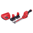 Milwaukee M12 FHT20-402 cortasetos a batería 12 V 20 cm sin escobillas (4933479676) + 2x batería 4,0 Ah + cargador