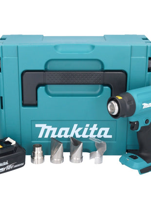 Makita DHG 181 M1J Pistolet air chaud sans fil 18 V 150 - 550C + 1x accu 4,0 Ah + Makpac - sans kit chargeur