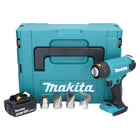 Makita DHG 181 M1J Pistolet air chaud sans fil 18 V 150 - 550C + 1x accu 4,0 Ah + Makpac - sans kit chargeur