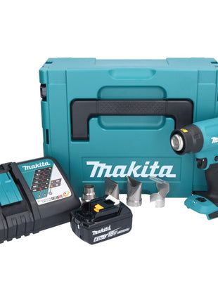 Makita DHG 181 RG1J Akku Heißluftgebläse 18 V 150 - 550°C + 1x Akku 6,0 Ah + Ladegerät + Makpac