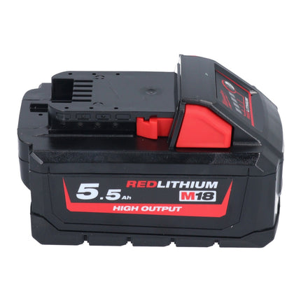 Zestaw akumulatorów Milwaukee M18 HB 5.5 3x 18 V 5,5 Ah / 5500 mAh Li-Ion High Output ( 3x 4932464712 ) ze wskaźnikiem poziomu naładowania