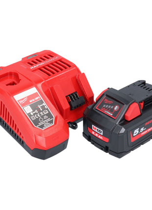 Milwaukee M18 NRG-551 Akku Starter Set High Output 18 V + 1x Akku 5,5 Ah ( 4932464712 ) + M12-18 FC Ladegerät ( 4932451079 )