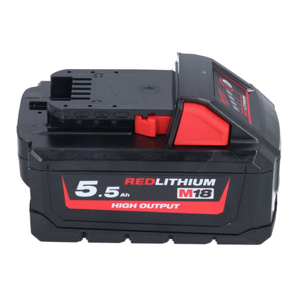 Zestaw startowy Milwaukee M18 NRG-552 High Output 18 V + 2x akumulator 5,5 Ah ( 2x 4932464712 ) + ładowarka M12-18 FC ( 4932451079 )