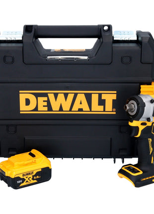 Akumulatorowy klucz udarowy DeWalt DCF 922 NT 18 V 400 Nm 1/2" bezszczotkowy + 1x akumulator 5,0 Ah + TSTAK - bez ładowarki