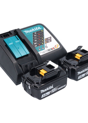 Makita DDF 484 RFX1 perceuse-visseuse sans fil 18 V 54 Nm + 2x batteries 3,0 Ah + chargeur + jeu d'accessoires 74 pièces + mallette