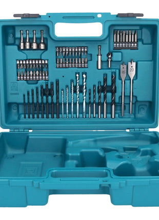 Makita DDF 484 RT1X1 taladro atornillador inalámbrico 18 V 54 Nm + 1x batería 5,0 Ah + cargador + set de accesorios 74 piezas + estuche