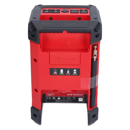 Milwaukee M12 RCDAB+-0 radio bezprzewodowe DAB+ 12 V ( 4933472114 ) Solo - bez akumulatora, bez ładowarki