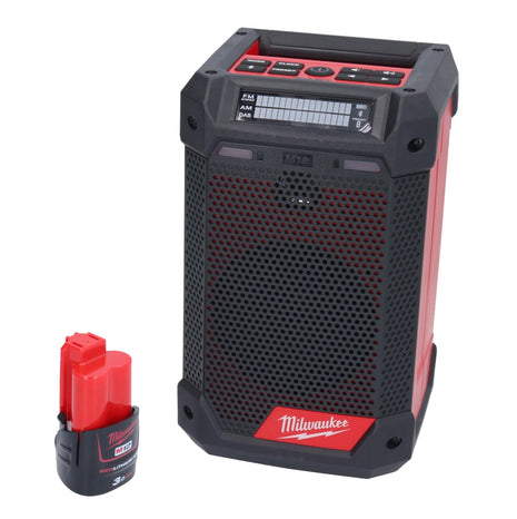 Milwaukee M12 RCDAB+-301 Akku Radio DAB+ 12 V + 1x Akku 3,0 Ah - ohne Ladegerät