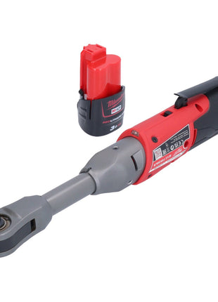 Milwaukee M12 FIR38LR-301 Akku Ratsche lang 12 V 75 Nm 3/8" 1/4" + 1x Akku 3,0 Ah - ohne Ladegerät