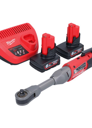 Milwaukee M12 FIR38LR-602 Grzechotka akumulatorowa 12 V 75 Nm 3/8" + 2x akumulator 6,0 Ah + ładowarka