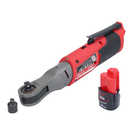 Milwaukee M12 FIR38-201 carraca a batería 12 V 75 Nm 3/8" 1/4" + 1x batería 2,0 Ah - sin cargador