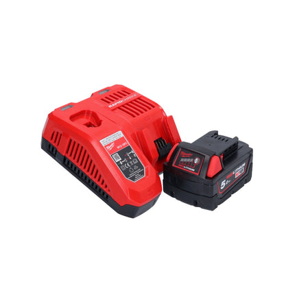 Milwaukee M18 FH-501 akumulatorowa wiertarko-wkrętarka 18 V 2,5 J SDS plus Brushless + 1x akumulator 5,0 Ah + ładowarka
