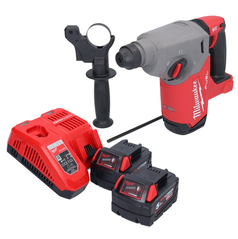 Milwaukee M18 FH-502 akumulatorowa wiertarko-wkrętarka 18 V 2,5 J SDS plus Brushless + 2x akumulator 5,0 Ah + ładowarka