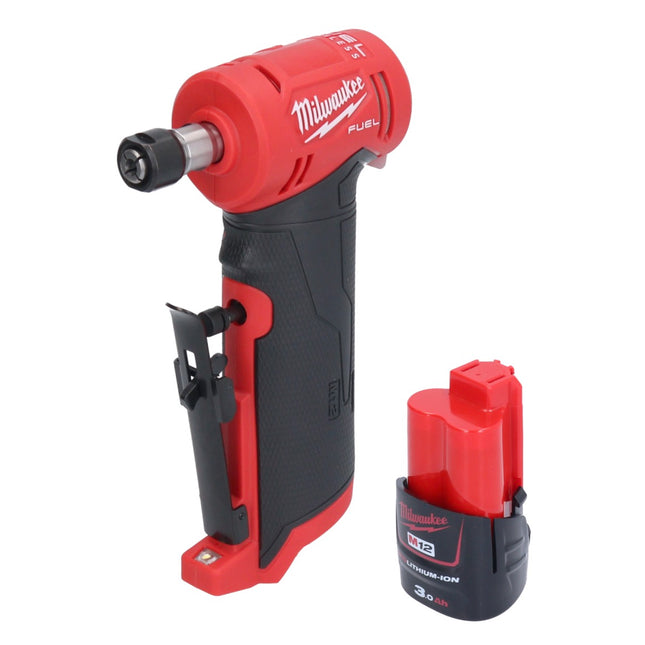 Milwaukee M12 FDGA-301 Szlifierka prosta kątowa 12 V 6/8 mm bezszczotkowa + 1x akumulator 3,0 Ah - bez ładowarki