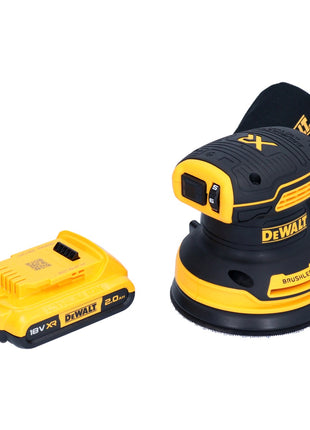 DeWalt DCW 210 N Akku Exzenterschleifer 18 V 125 mm Brushless + 1x Akku 2,0 Ah - ohne Ladegerät - Toolbrothers