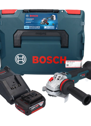 Bosch GWS 18V-10 SC Akku Winkelschleifer 18 V 125 mm Brushless + 1x Akku 5,0 Ah + Ladegerät + L-Boxx - Toolbrothers