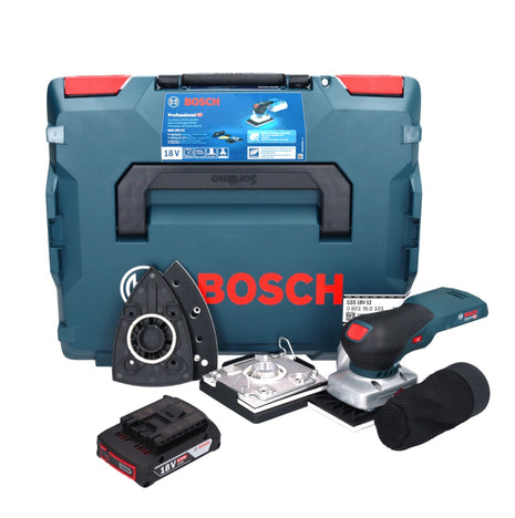 Akumulatorowa szlifierka oscylacyjna Bosch GSS 18V-13 18 V + 1x akumulator 2,0 Ah + L-BOXX - bez ładowarki