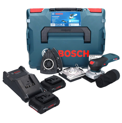 Akumulatorowa szlifierka oscylacyjna Bosch GSS 18V-13 18 V + 2x akumulator ProCORE 4,0 Ah + ładowarka + L-BOXX