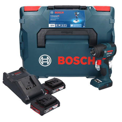 Bosch GDR 18V-210 C Professional Akku Drehschlagschrauber 18 V 210 Nm 1/4" + 2x Akku 2,0 Ah + Ladegerät + L-BOXX - Toolbrothers