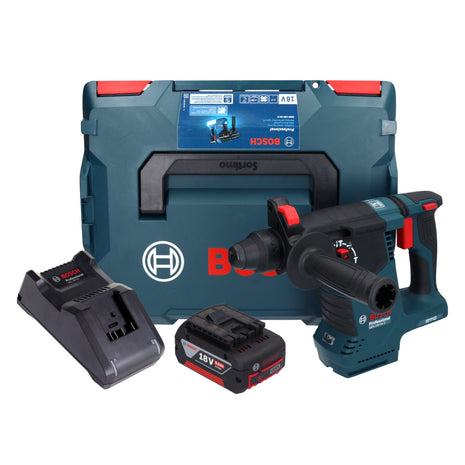 Bosch GBH 18V-24 C Professional Akku Bohrhammer 18 V 2,4 J Brushless SDS plus + 1x Akku 5,0 Ah + Ladegerät + L-BOXX - Toolbrothers