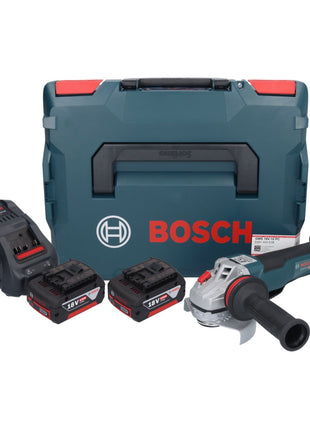 Bosch GWS 18V-10 PC Professional Akku Winkelschleifer 18 V 125 mm ( 06019G3E0D ) Brushless + 2x Akku 5,0 Ah + Ladegerät + L-Boxx - Toolbrothers