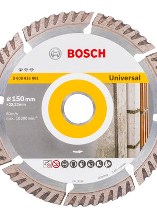 Bosch Standard for Universal Diamanttrennscheibe 150 x 22,23 mm 10 Stk. ( 2608615062 ) - Toolbrothers