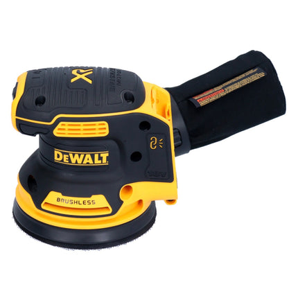 DeWalt DCW 210 N Akku Exzenterschleifer 18 V 125 mm Brushless + 1x Akku 2,0 Ah + 1x Toolbrothers TURTLE Schleifscheiben Set - ohne Ladegerät - Toolbrothers
