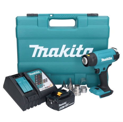 Makita DHG 181 RM1K Akku Heißluftgebläse 18 V 150 - 550°C + 1x Akku 4,0 Ah + Ladegerät + Koffer - Toolbrothers