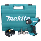 Makita DHG 181 T1K Akku Heißluftgebläse 18 V 150 - 550°C + 1x Akku 5,0 Ah + Koffer - ohne Ladegerät - Toolbrothers