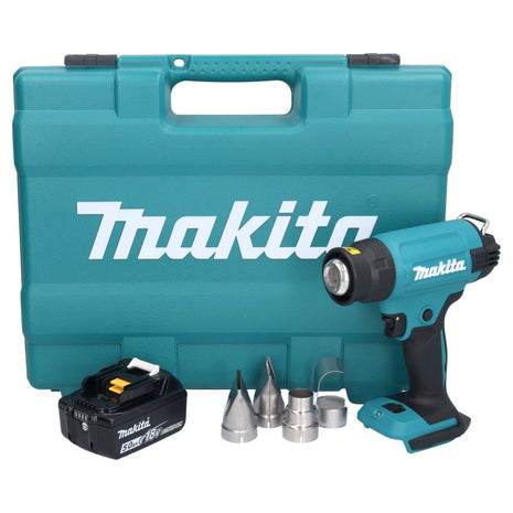 Makita DHG 181 T1K Akku Heißluftgebläse 18 V 150 - 550°C + 1x Akku 5,0 Ah + Koffer - ohne Ladegerät - Toolbrothers