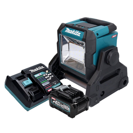 Makita ML003GM101 Foco de construcción LED a batería 18 V / 40 V máx. 1100 lm + 1x batería 4,0 Ah + cargador