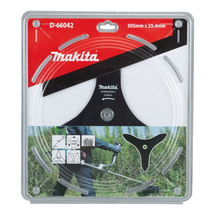 Makita Dickichtmesser 305 x 25 4 mm fuer Sensen und Freischneider D 66042  1 - toolbrothers