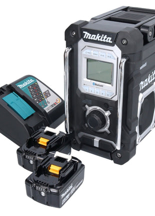 Makita DMR 108 RG Akku Radio 10,8 V - 18 V Bluetooth IP64 + 2x Akku 6,0 Ah + Ladegerät