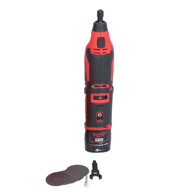 Milwaukee C12 RT-301 akumulatorowe narzędzie obrotowe 12 V + 1x akumulator 3,0 Ah - bez ładowarki