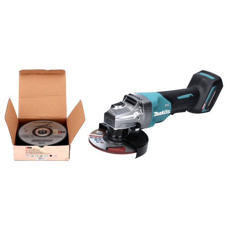 Makita GA 016 GZ Akku Winkelschleifer 40 V max. 125 mm Brushless  XGT Solo + Toolbrothers MANTIS Trennscheiben- Set - ohne Akku, ohne Ladegerät - Toolbrothers