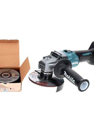 Makita GA 008 GZ Akku Winkelschleifer 40 V max. 125 mm Brushless XGT Solo + Toolbrothers MANTIS Trennscheiben- Set - ohne Akku, ohne Ladegerät - Toolbrothers