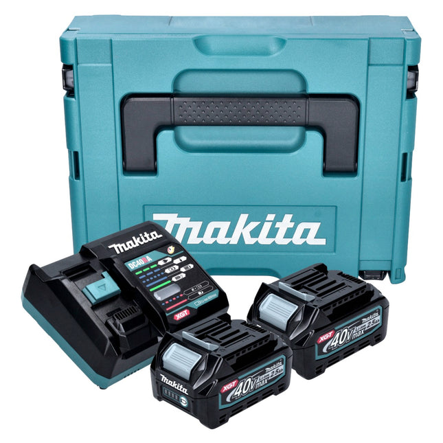 Makita Power Source Kit (191J81-6) 2x BL 4025 akumulator 40 V maks. 2,5 Ah XGT + ładowarka DC 40 RA + Makpac