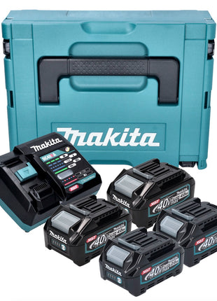 Makita Power Source Kit 2x BL 4020 Akku 40 V max. 2,0 Ah XGT + 2x BL 4040 Akku 40 V max. 4,0 Ah XGT +  DC 40 RA Ladegerät + Makpac