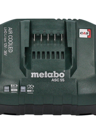 Metabo Basic Set 2x Li-Power Akkupack 18 V 2,0 Ah CAS Li-Ion Akku ( 2x 625596000 ) + ASC 55 Ladegerät AIR COOLED 12 - 36 V ( 627044000 ) - Toolbrothers