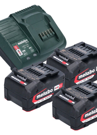 Metabo Basic Set 3x akumulator Li-Power 18 V 4,0 Ah + ładowarka Metabo SC 30 12 - 18 V