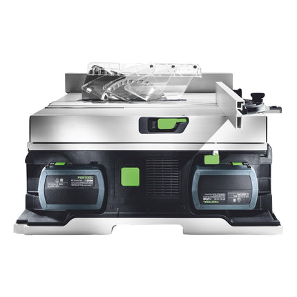 Festool CSC SYS 50 EBI-Basic-Set akumulatorowa pilarka tarczowa 36 V ( 2x 18 V ) ( 577371 ) 168 mm bezszczotkowa + rama podstawy - bez akumulatora, bez ładowarki