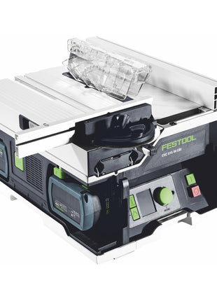 Festool CSC SYS 50 EBI set sierra de mesa a batería 36 V (2x 18 V) (577379) 168 mm sin escobillas + bastidor base + 2x batería 5,0 Ah + cargador + systainer