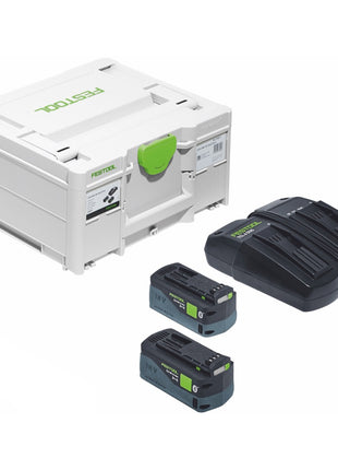 Festool CSC SYS 50 EBI set sierra de mesa a batería 36 V (2x 18 V) (577379) 168 mm sin escobillas + bastidor base + 2x batería 5,0 Ah + cargador + systainer